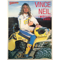 Neil Vince / Mötley Crue / Poison : Suosikki kaksipuoleinen juliste 50cm x 54cm - Used Poster