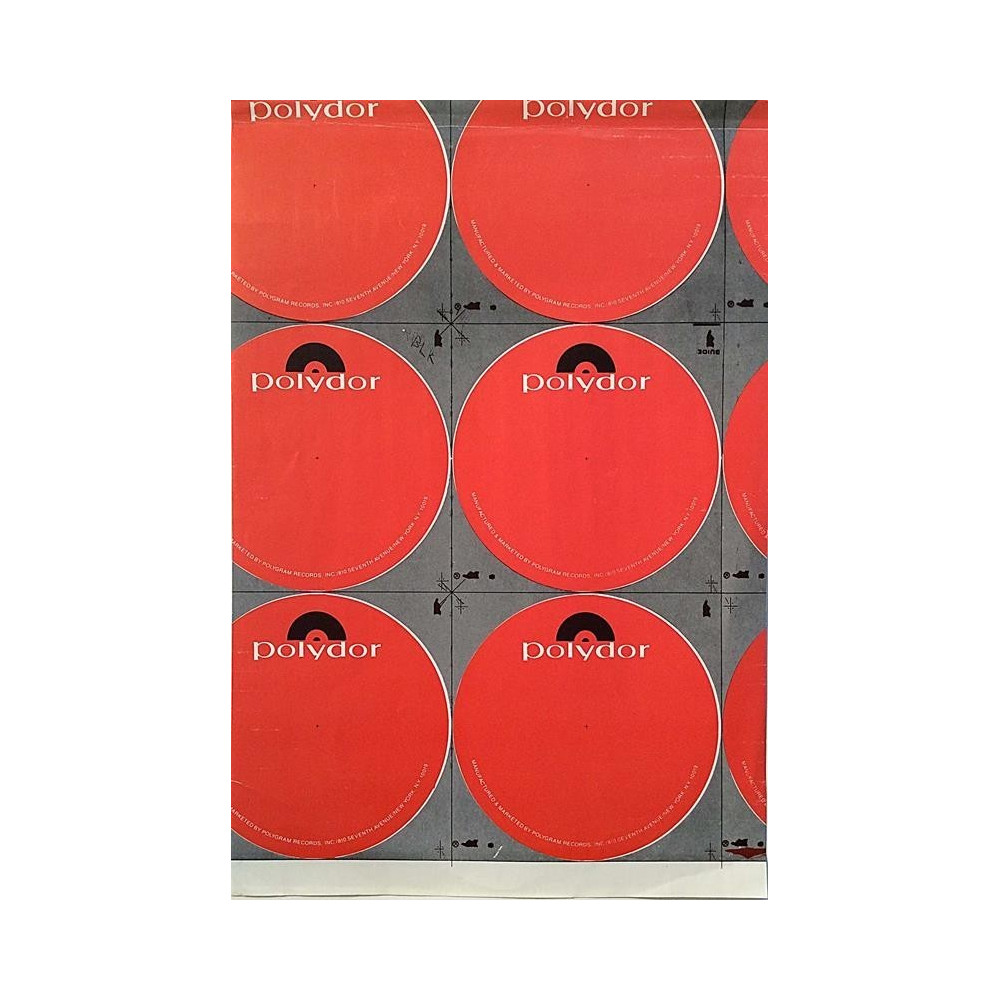 Polydor : LP etikettiarkki 21cm x 31cm - Begagnat Poster