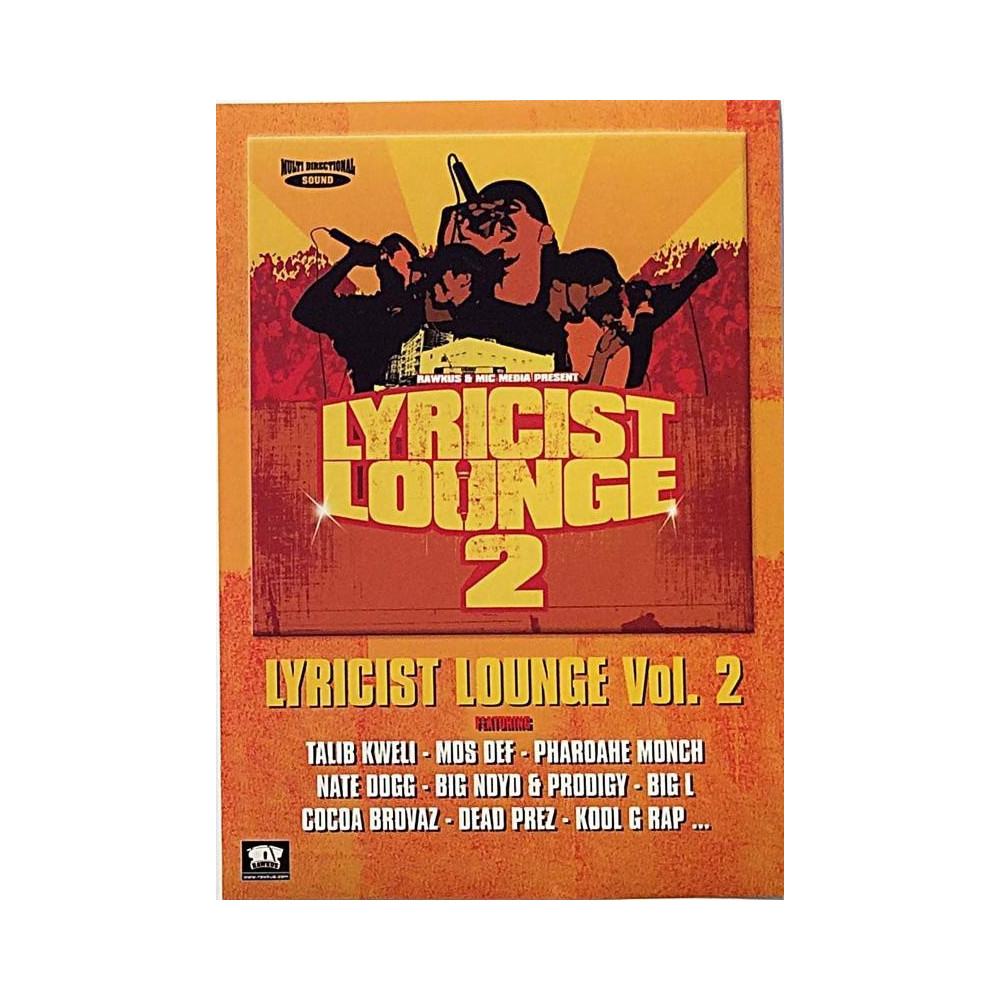 Lyricist Lounge 2 : Promo flyeri 14cm x 20 - Begagnat Poster