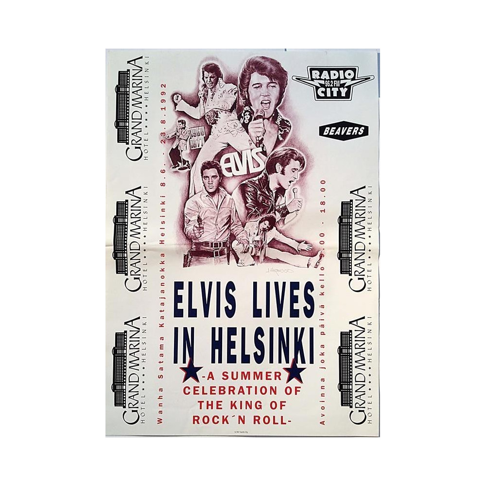 Elvis lives in Helsinki : Tapahtumajuliste 29cm x 41cm - Used Poster
