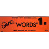 David F-R: Words nyt uusi LP : Promojuliste 20cm x 62cm - Used Poster