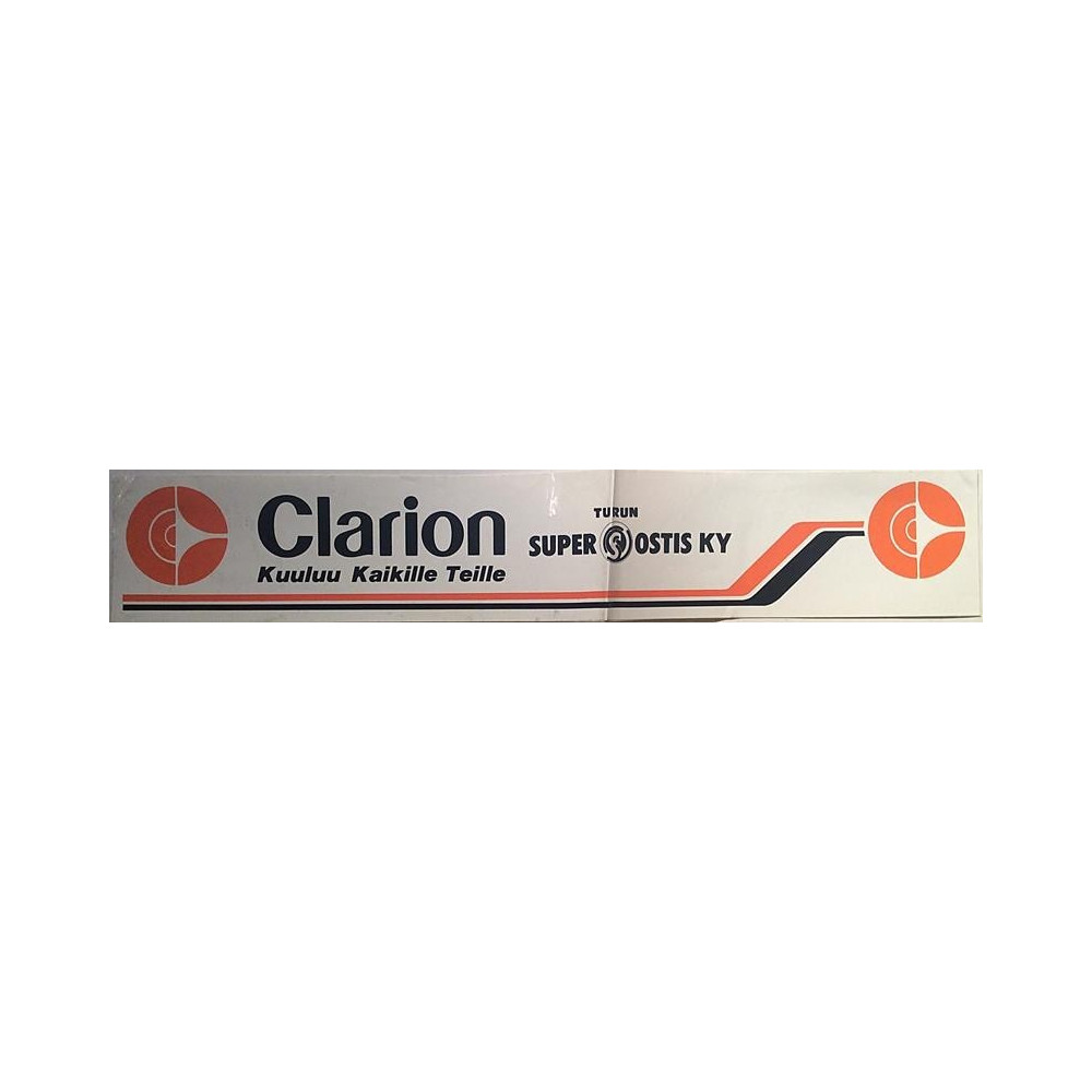 Clarion: Kuuluu Kaikille Teille : Mainostarra 46cm x 8cm - Used Poster