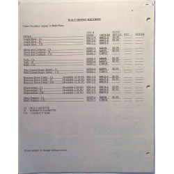 Walt Disney Records : Audio entertainment luettelo - Used book