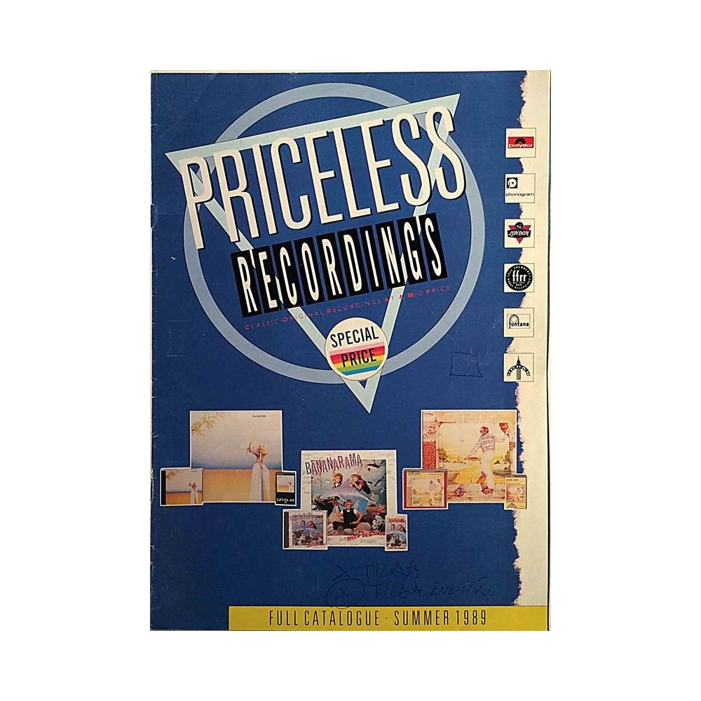 Priceless Recordings : Special Price Catalogue - Used book
