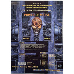 Power of Metal: Attack campaign flyeri  kansi EX sisäsivut EX Käytetty kirja