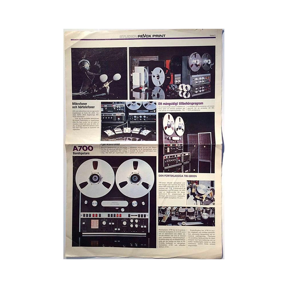 Studer Revox Print : mainosesite - Used book