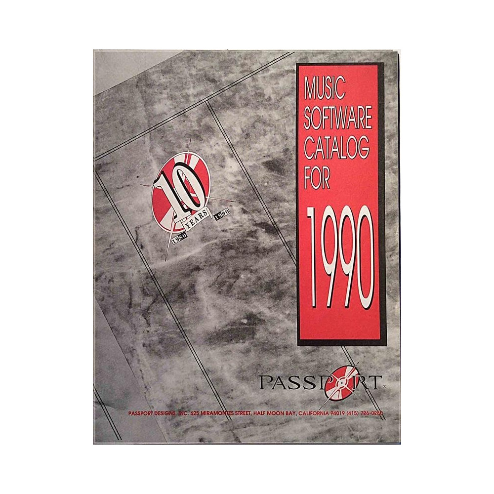 Music Software Catalog for 1990 : Passport tuoteluettelo - Used book