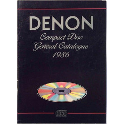 Denon: Compact Disc General Catalogue  kansi EX- sisäsivut EX Käytetty kirja