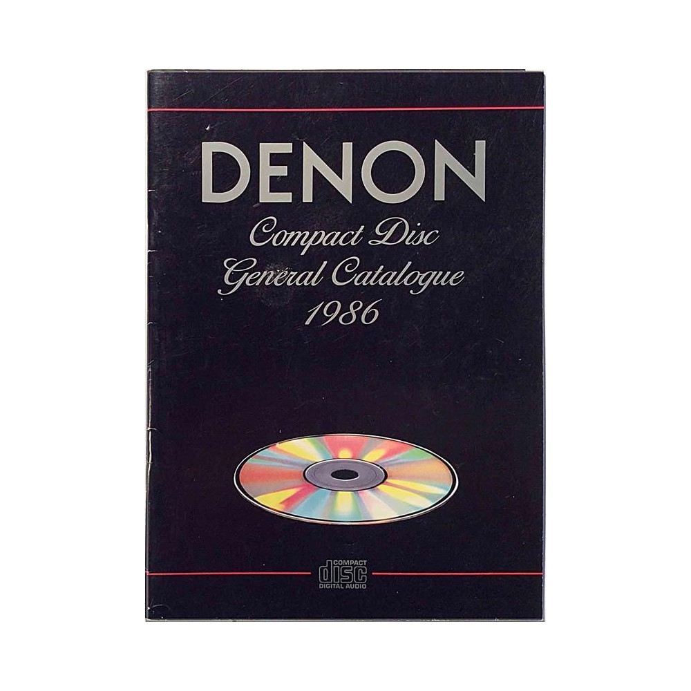 Denon: Compact Disc General Catalogue  kansi EX- sisäsivut EX Käytetty kirja