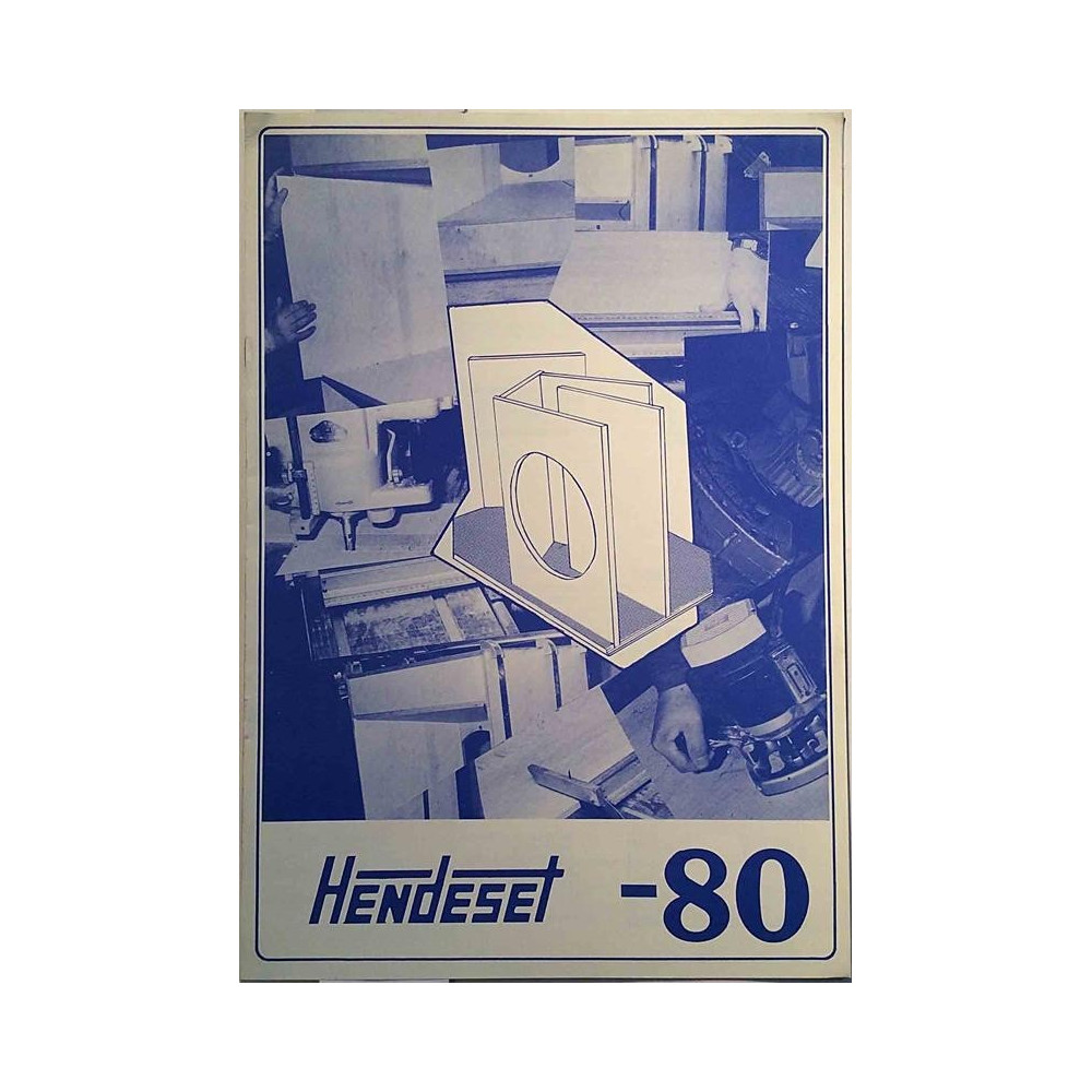 Hendeset -80: Kaiutinkaappikotelo ja flightcase esite  kansi EX sisäsivut EX Käytetty kirja