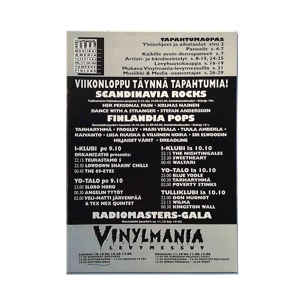 Vinylmania levymessut : Tapahtumaopas - Used book