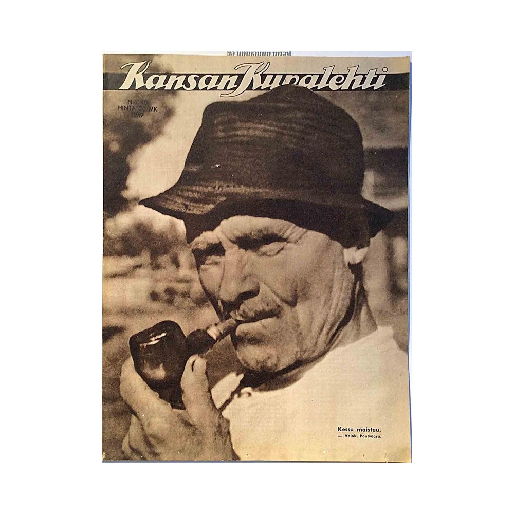 Kansan Kuvalehti 1949 N:o 40 Kessu maistuu aikakauslehti