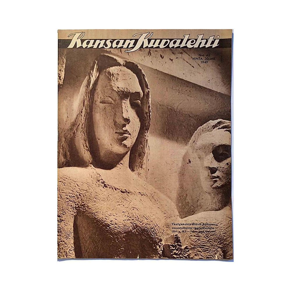 Kansan Kuvalehti : Yksityiskohta Wäinö Aaltosen korkokuvasta - begagnade magazine
