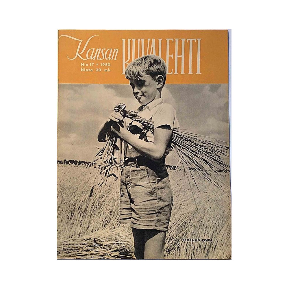 Kansan Kuvalehti : Elokuun poika - begagnade magazine