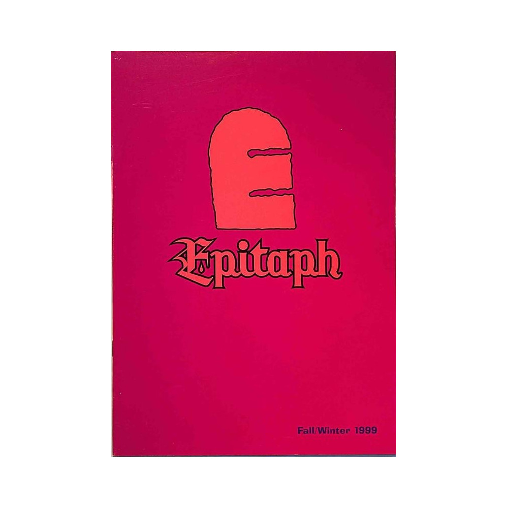 Epitaph catalogue: Fall/Winter 1999  kansi EX sisäsivut EX Käytetty kirja/mainoslehti