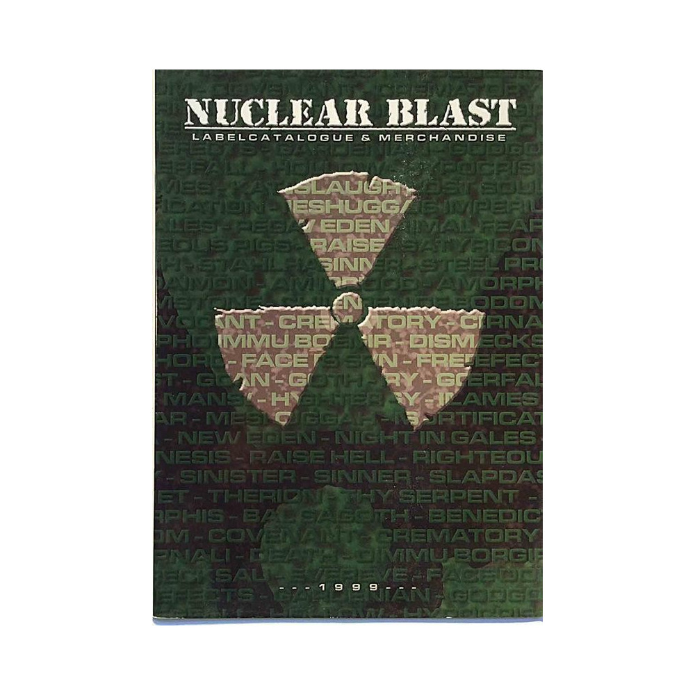 Nuclear Blast: Labelcatalogue & Merchandise  kansi EX sisäsivut EX Käytetty kirja/mainoslehti