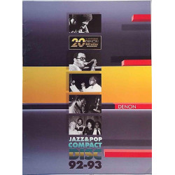 Denon Jazz & Pop Compact Disc 92-93: Catalogue  kansi EX sisäsivut EX Käytetty kirja/mainoslehti