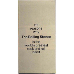 Rolling Stones made in U.S.A. brochure: 211 reasons why Rolling Stones is the greatest  kansi EX sisäsivut EX Käytetty kirja/mai
