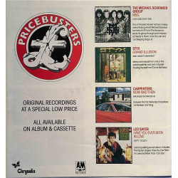 Pricebusters: Original recordings at a special low price  kansi EX sisäsivut EX Käytetty kirja/mainoslehti