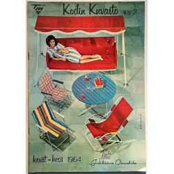 TM Kodin Kuvasto n:o 2: kevät-kesä 1964  kansi VG+ sisäsivut EX Käytetty kirja/mainoslehti