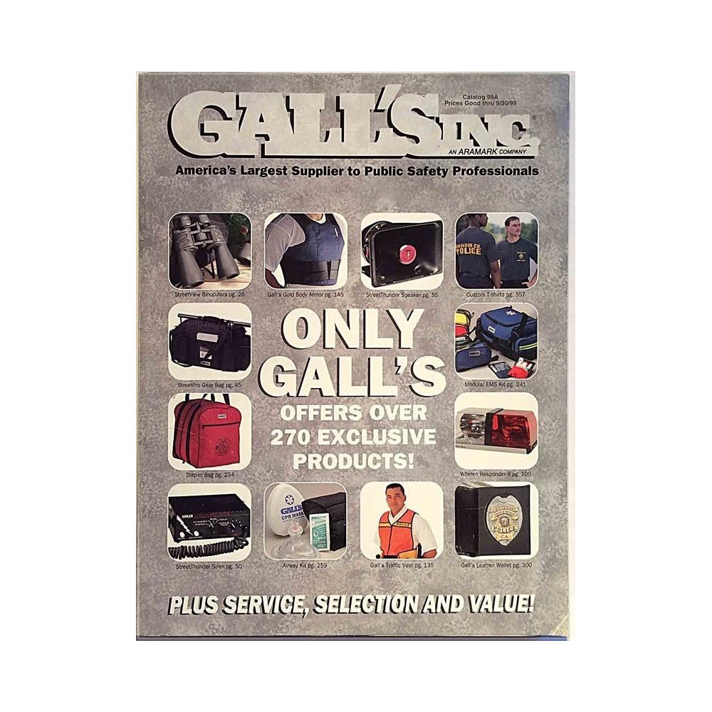 Gall’Sinc.: America’s Largest Supplier to Public Safety  kansi EX sisäsivut EX Käytetty kirja/mainoslehti