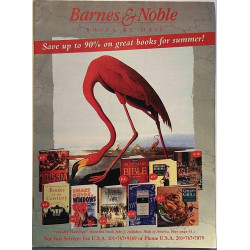 Barnes & Noble: Books by mail save up to 90% on great books  kansi EX sisäsivut VG+ Käytetty kirja/mainoslehti