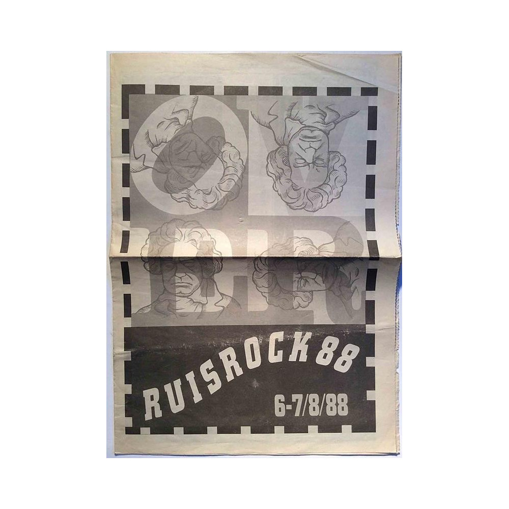 Ruisrock 6-7/8/88: Ohjelmalehti  kansi VG+ sisäsivut VG+ Käytetty kirja/mainoslehti