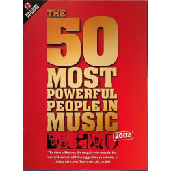 50 most powerful people in Music: Q magazine liite  kansi EX sisäsivut EX Käytetty kirja/mainoslehti