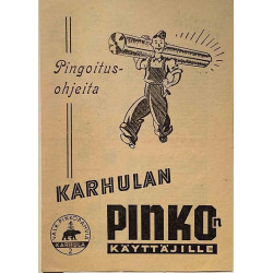 Pingoitusohjeita: Karhulan PINKOn käyttäjille  kansi EX sisäsivut VG+ Käytetty kirja/mainoslehti