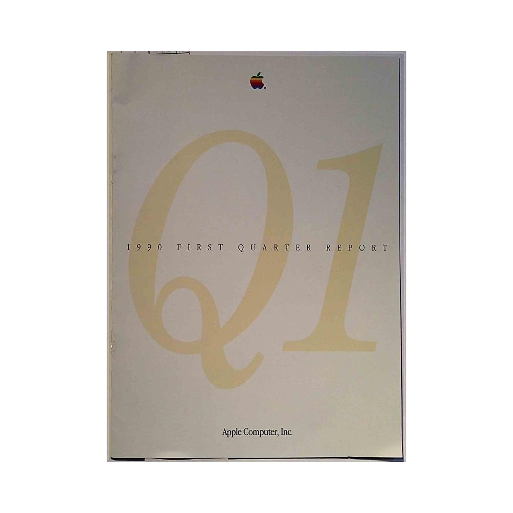 Apple Computer, Inc. : 1990 first quartet report - Used book