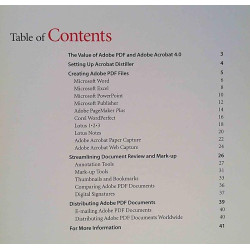 Adobe Acrobat 4.0: Tips for Business Professionals  kansi EX sisäsivut EX Käytetty kirja/mainoslehti