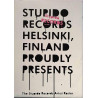 Stupido Records Helsinki: Artist Roster  kansi EX sisäsivut EX Käytetty kirja/mainoslehti