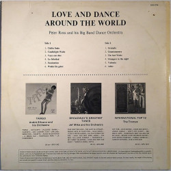 Peter Ross and his Big Band Dance Orchestra: Love and dance around the world  kansi VG- levy EX- Käytetty LP