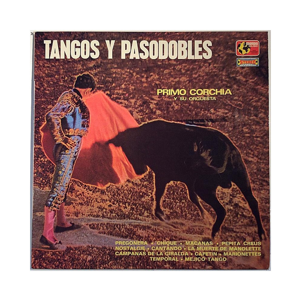 Primo Corchia y su Orquest : Tangos y Pasodobles - Used LP