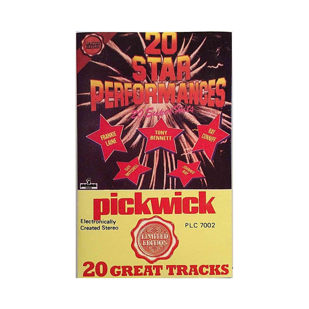 Various Artists : 20 Star Performances - c musikkassett 