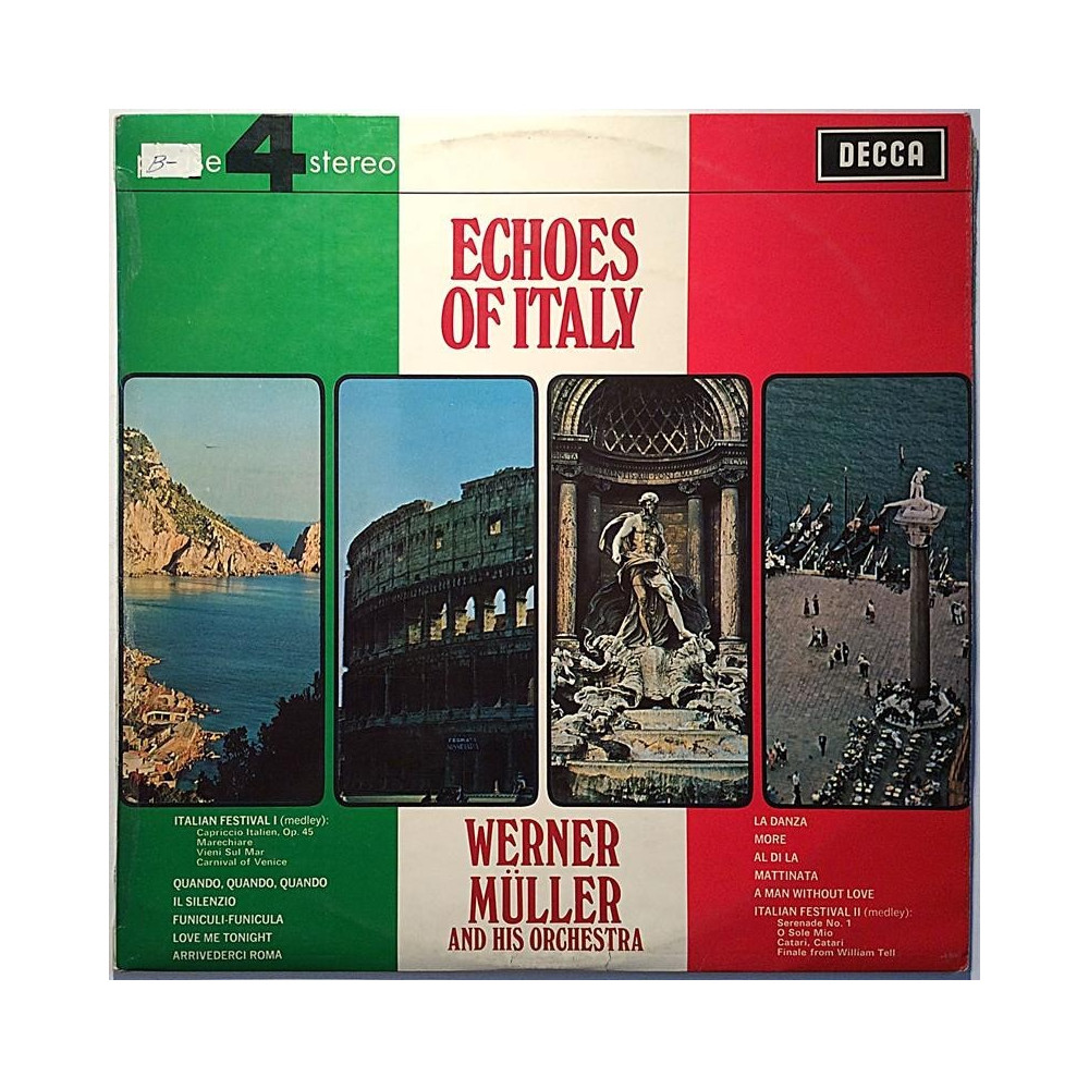 Werner Muller and his Orchestra : Echoes of Italy - Second hand LP