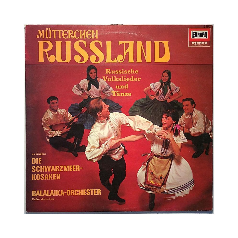Die Schwarzmeer kosaken Balalaika-Orchester : Mütterchen Russland - Second hand LP