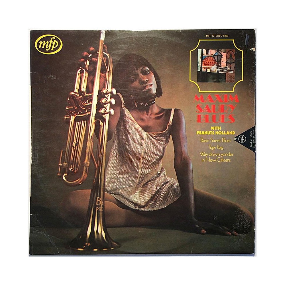 Maxim Saury: Blues  kansi VG levy EX- Käytetty LP