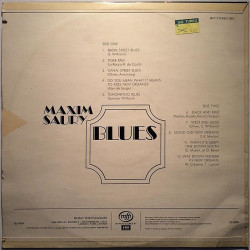 Maxim Saury: Blues  kansi VG levy EX- Käytetty LP