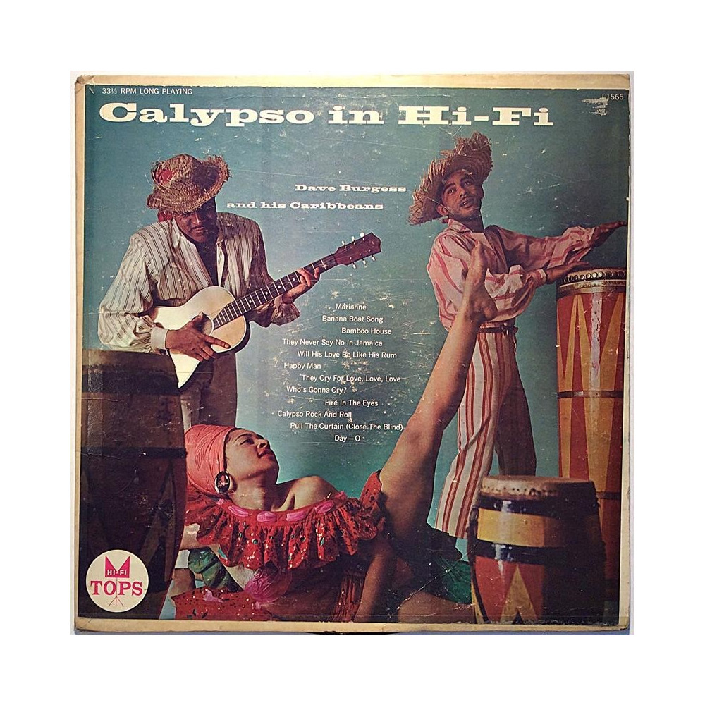 Burgess Dave and his Caribbeans : Calypso in Hi-Fi - Second hand LP