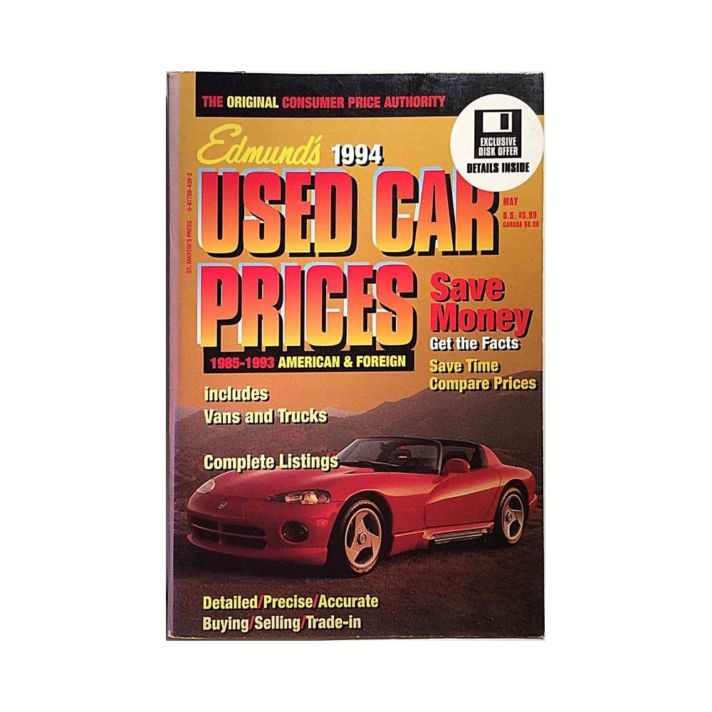 Edmund’s used car prices : 1985-1993 American & foreign - Något använd bok