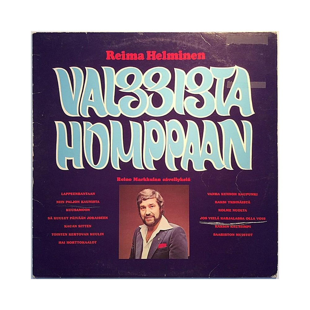 Helminen Reima: Valssista humppaan  kansi VG levy EX Käytetty LP