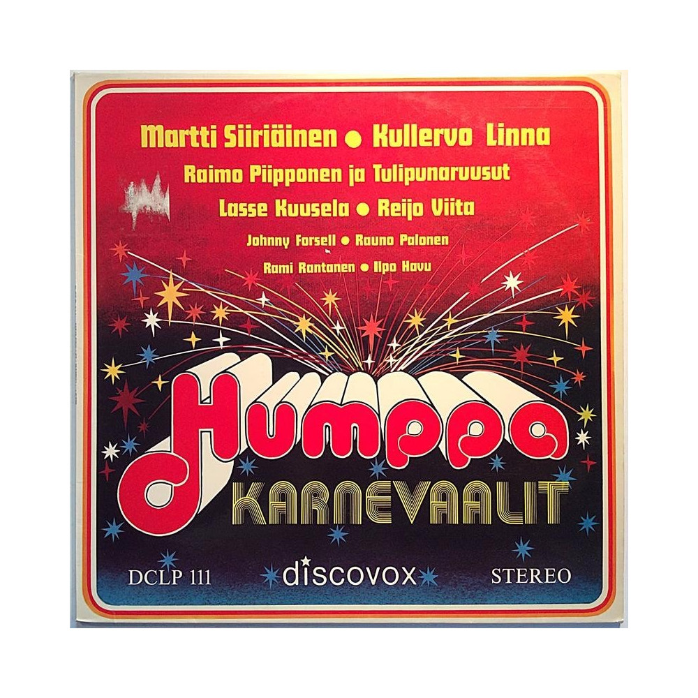 Siiriäinen Martti / Kullervo Linna: Humppakarnevaalit  kansi EX- levy VG+ Käytetty LP