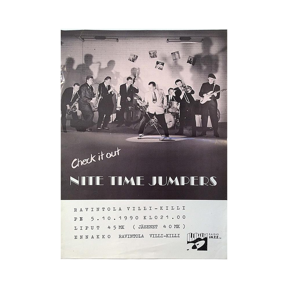 Nite Time Jumpers: Ravintola Villi-Killi : Keikkajuliste 30cm x 41cm - Used Poster
