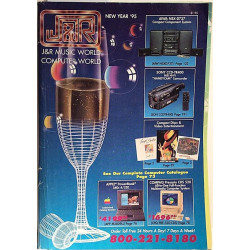 J & R Music World Computer World: New Yaer ‘95 Catalogue  kansi VG- sisäsivut EX- Käytetty kirja