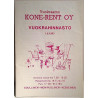 Kone-Rent Oy : Vuokrahinnasto 1.6.1983 - Used book