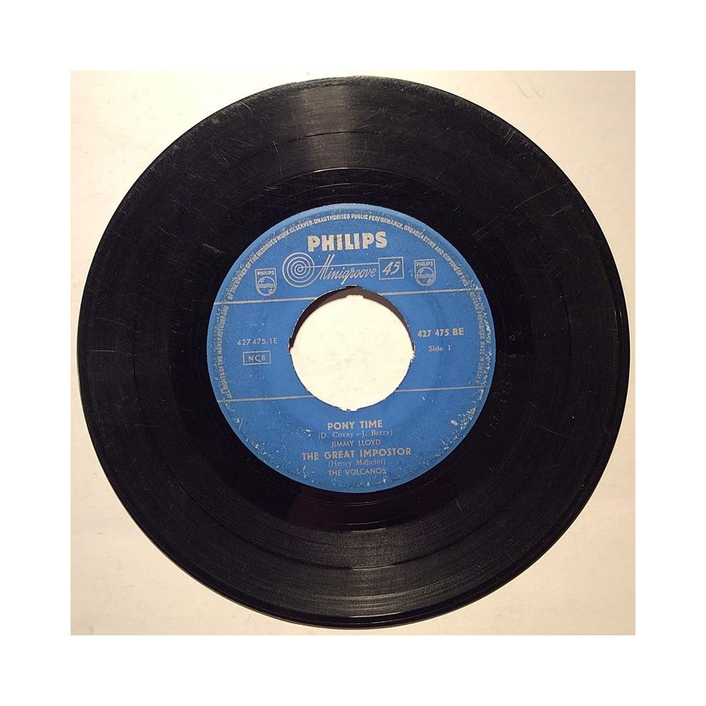 Lloyd Jimmy / Volcanos + 2 muuta : Pony Time / Great Impostor + 2 muuta ep - begagnad singelskiva