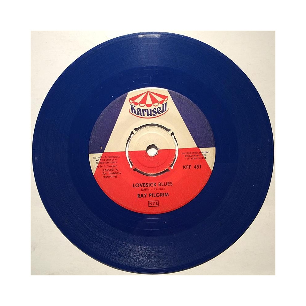 Pilgrim Ray : Lovesick Blues / Let's Dance (blue vinyl) - begagnad singelskiva