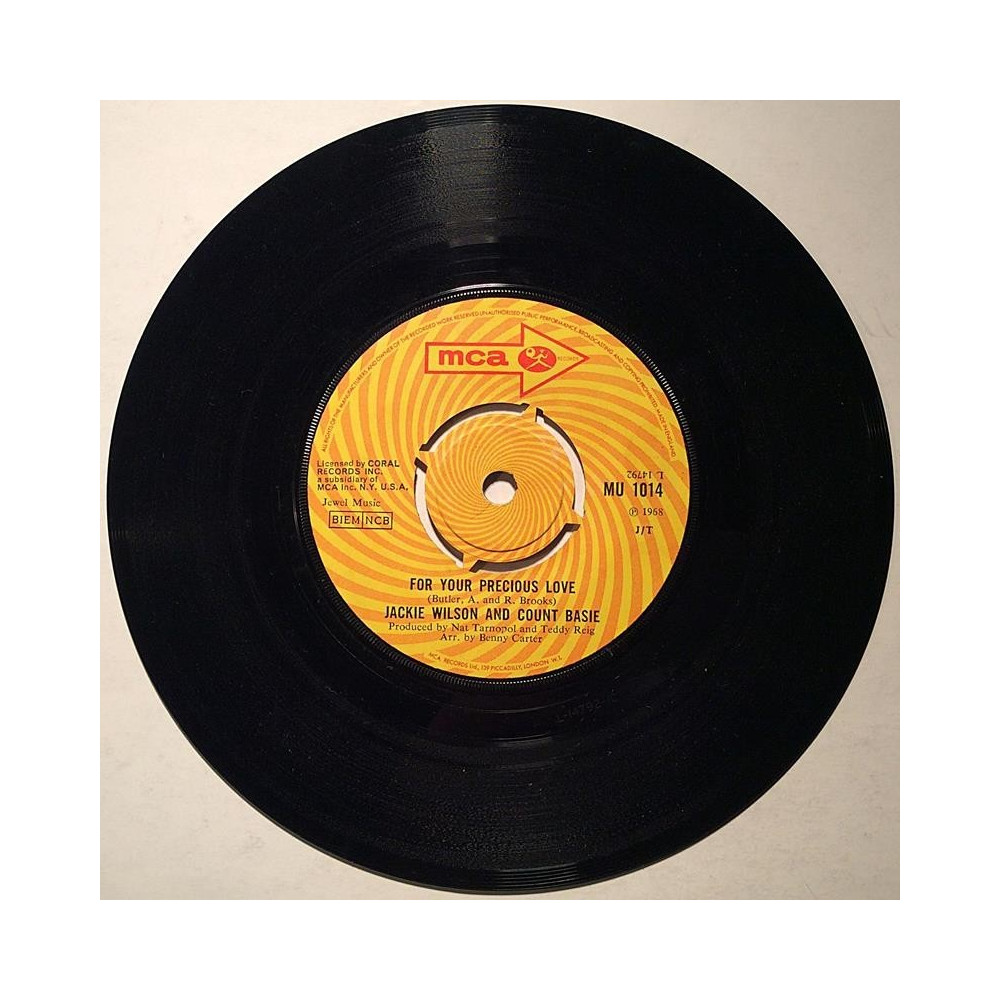 Wilson Jackie and Count Basie : For Your Precious Love / Uptight (Everything's Alright) - second hand single