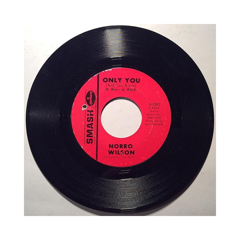 Wilson Norro : Only You (And You Alone) / Hey Mister - begagnad singelskiva